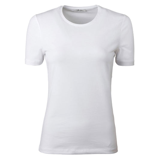 Stenström White T-Shirt Jersey Stretch